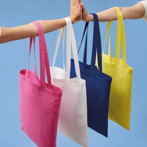 Sac de courses en coton avec hanses longues