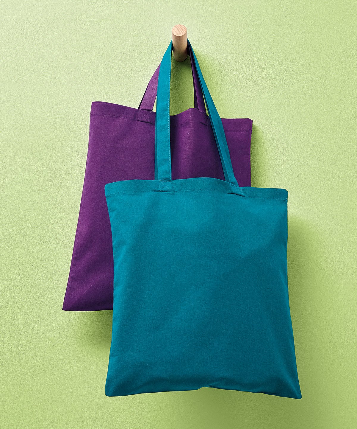 Sac de courses en coton avec hanses longues – Image 2