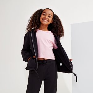 Sweat à capuche zippé crop-top TriDri® enfant