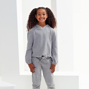Sweat à capuche crop-top TriDri® enfant