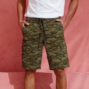 Short cargo homme camouflage